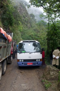 Stuck on the road to Trongsa!