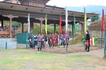 Archers ready for the shot.