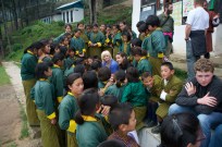 Layla, again surrounded by students.