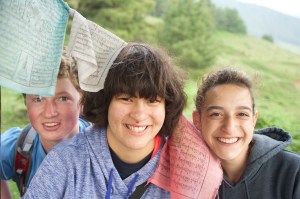 On the trail through the Phobjikha Valley.