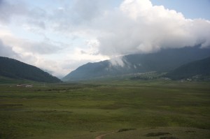Looking out across the valley to the north.