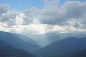 The Haa Valley below Chele La Pass.