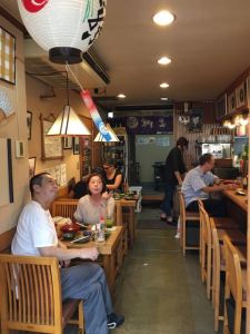 Interior of the restaurant.